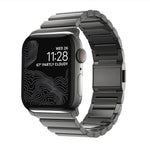 ノーマンクラスプ一連ステンレススチールウォッチバンド、Apple Watch 46mm / 49mm / 45mm / 44mm用