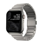 ノーマンクラスプ一連ステンレススチールウォッチバンド、Apple Watch 46mm / 49mm / 45mm / 44mm用