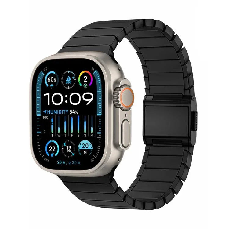 竹製ノーマンバックル純チタニウムウォッチバンド、Apple Watch 46mm / 49mm / 45mm / 44mm用