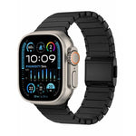竹製ノーマンバックル純チタニウムウォッチバンド、Apple Watch 46mm / 49mm / 45mm / 44mm用