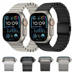 竹製ノーマンバックル純チタニウムウォッチバンド、Apple Watch 46mm / 49mm / 45mm / 44mm用