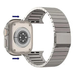 竹製ノーマンバックル純チタニウムウォッチバンド、Apple Watch 46mm / 49mm / 45mm / 44mm用