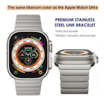 竹製ノーマンバックル純チタニウムウォッチバンド、Apple Watch 46mm / 49mm / 45mm / 44mm用