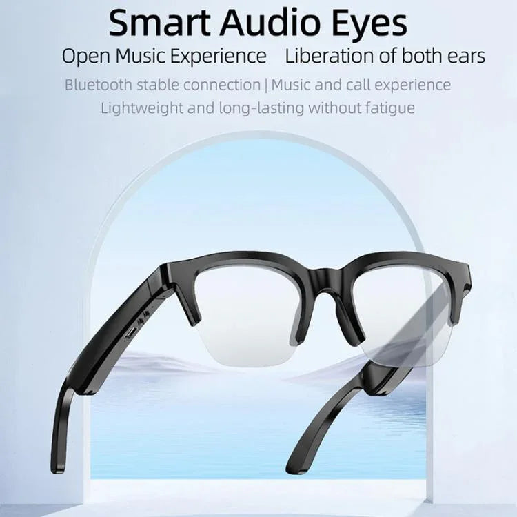 E60 ENC ノイズリダクションスマートオーディオ Bluetoothメガネ、E60（ブラック）、E60（クリア）