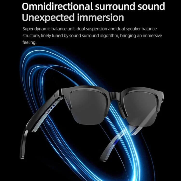 E60 ENC ノイズリダクションスマートオーディオ Bluetoothメガネ、E60（ブラック）、E60（クリア）