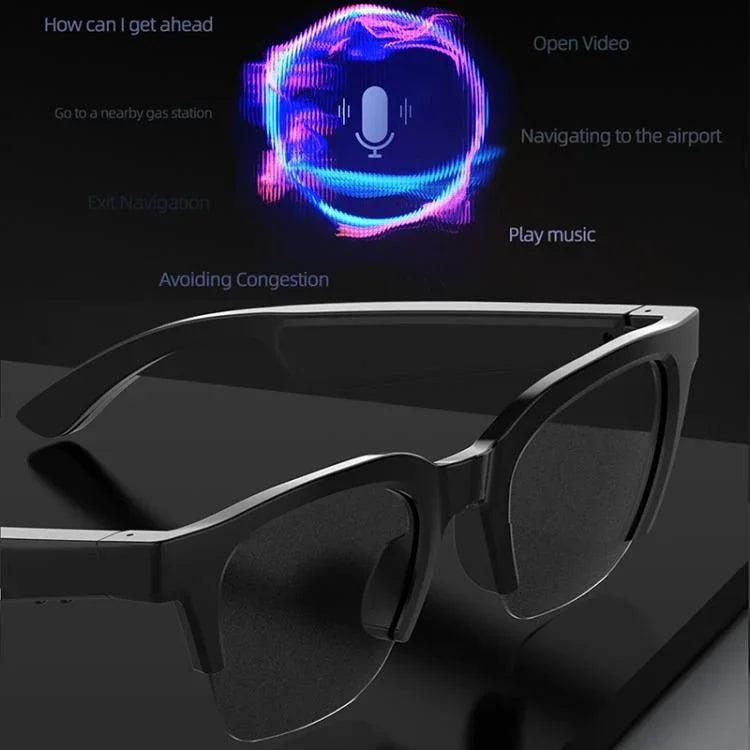 E60 ENC ノイズリダクションスマートオーディオ Bluetoothメガネ、E60（ブラック）、E60（クリア）