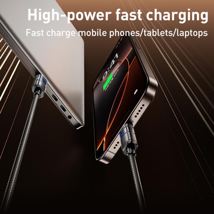 REMAX C01-AL 3A USB to 8ピン ナイロン編みデータケーブル、長さ：1.2m、USB to 8ピン
