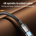 REMAX C01-AL 3A USB to 8ピン ナイロン編みデータケーブル、長さ：1.2m、USB to 8ピン