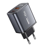 REMAX U2-AC 45W USB と Type-C GaN デジタルディスプレイ急速充電器、EUプラグ、UKプラグ