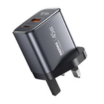 REMAX U2-AC 45W USB と Type-C GaN デジタルディスプレイ急速充電器、EUプラグ、UKプラグ