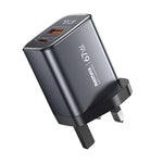 REMAX U2-AC 67W USB と Type-C GaN デジタルディスプレイ急速充電器、EUプラグ、UKプラグ