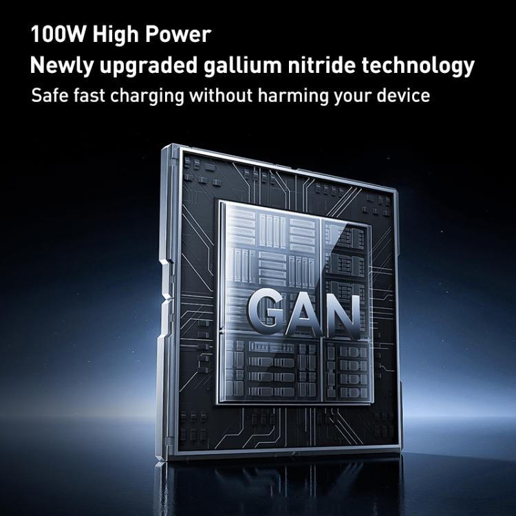 REMAX U2-AC 100W USB とデュアル Type-C GaN デジタルディスプレイ急速充電器、EUプラグ