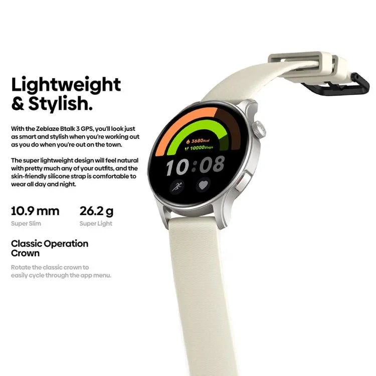 Zeblaze Btalk 3 GPS 1.43インチ HD AMOLEDスクリーン ヘルスフィットネス スマートウォッチ、Bluetooth通話対応