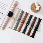 Vテールスタイルステッチレザーウォッチリストストラップ、Apple Watch 5 & 4 44mm / 3 & 2 & 1 42mm用、Apple Watch Series 8&7 41mm / SE 2&6&SE&5&4 40mm / 3&2&1 38mm用、Apple Watch Series 7 41mm / 6 & SE & 5 & 4 40mm / 3 & 2 & 1 38mm用