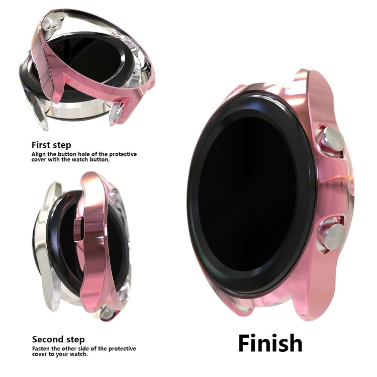 電気めっき中空ハーフパックTPU保護ケース、Samsung Galaxy Watch 3 41mm用、Samsung Galaxy Watch 3 45mm用