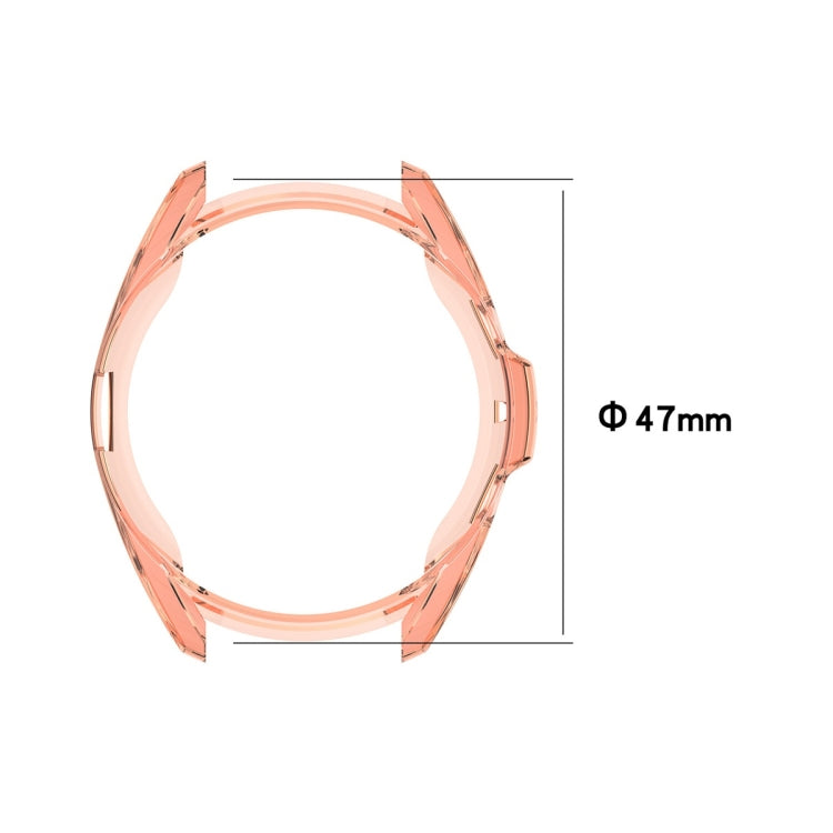 電気めっき中空ハーフパックTPU保護ケース、Samsung Galaxy Watch 3 41mm用、Samsung Galaxy Watch 3 45mm用