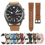 TPU＋本革交換用ストラップウォッチバンド、Samsung Galaxy Watch 3 41mm用、Samsung Galaxy Watch 3 45mm用