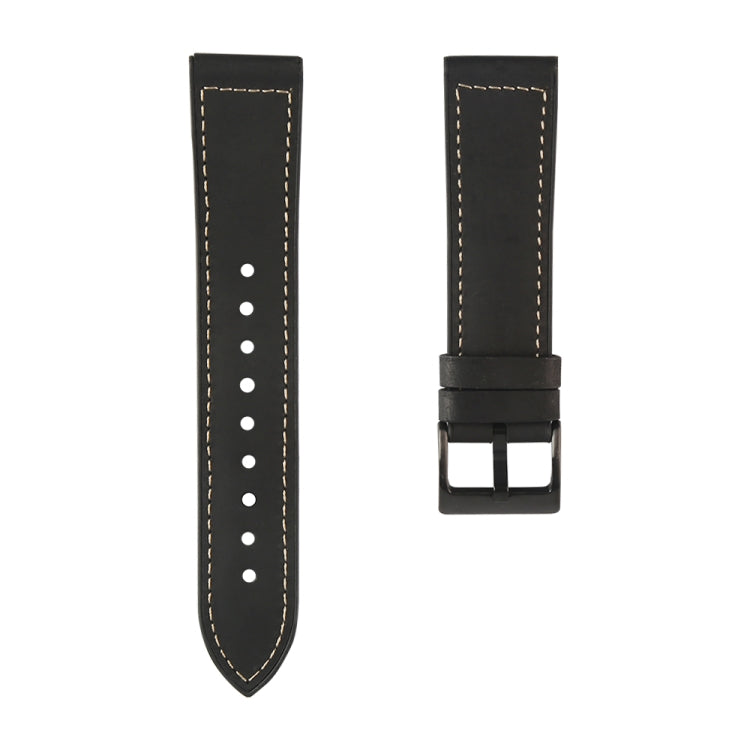 TPU＋本革交換用ストラップウォッチバンド、Samsung Galaxy Watch 3 41mm用、Samsung Galaxy Watch 3 45mm用