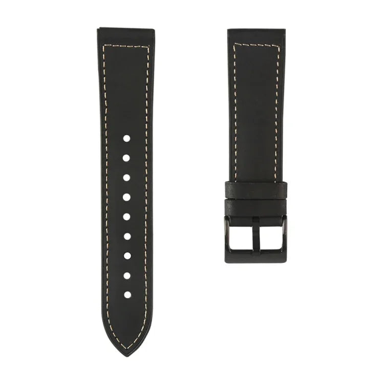 TPU＋本革交換用ストラップウォッチバンド、Samsung Galaxy Watch 3 41mm用、Samsung Galaxy Watch 3 45mm用