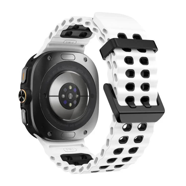 Kalebol Ocean ツートーンシリコンストラップ、Samsung Galaxy Watch Ultra 47mm / Ultra 2025用