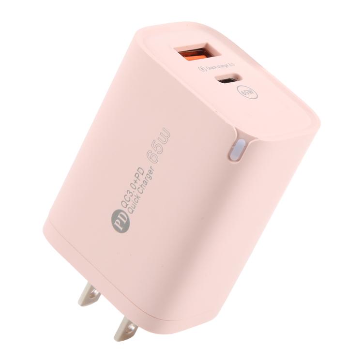 AR-PD12 65W QC3.0 USB と USB-C / Type-C PD クイック充電器、USプラグ、USプラグ