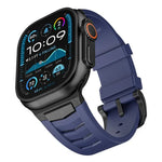 ステンレススチールバックルフルオロラバ―ウォッチバンド、Apple Watch Ultra / Ultra 2 49mm用