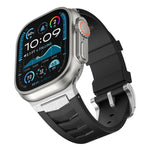 ステンレススチールバックルフルオロラバ―ウォッチバンド、Apple Watch Ultra / Ultra 2 49mm用