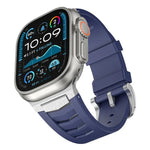 ステンレススチールバックルフルオロラバ―ウォッチバンド、Apple Watch Ultra / Ultra 2 49mm用