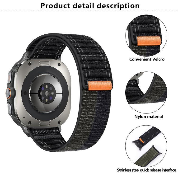 Kalebol フック＆ループファスナーナイロンストラップ、Samsung Galaxy Watch Ultra 47mm / Ultra 2025用