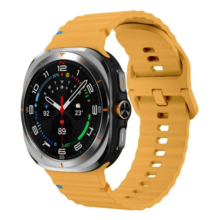 Kalebol 波縫いシリコンストラップ、Samsung Galaxy Watch Ultra 47mm / Ultra 2025用