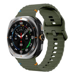 Kalebol 波縫いシリコンストラップ、Samsung Galaxy Watch Ultra 47mm / Ultra 2025用
