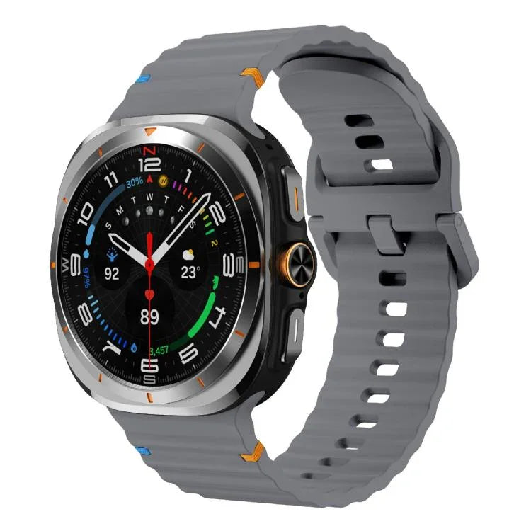 Kalebol 波縫いシリコンストラップ、Samsung Galaxy Watch Ultra 47mm / Ultra 2025用