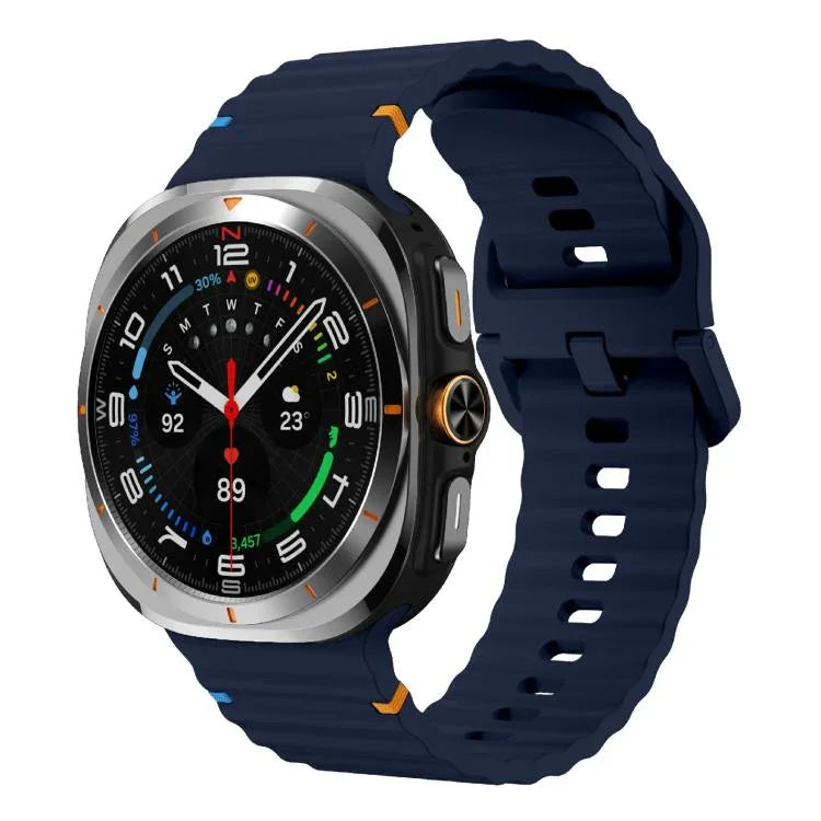 Kalebol 波縫いシリコンストラップ、Samsung Galaxy Watch Ultra 47mm / Ultra 2025用