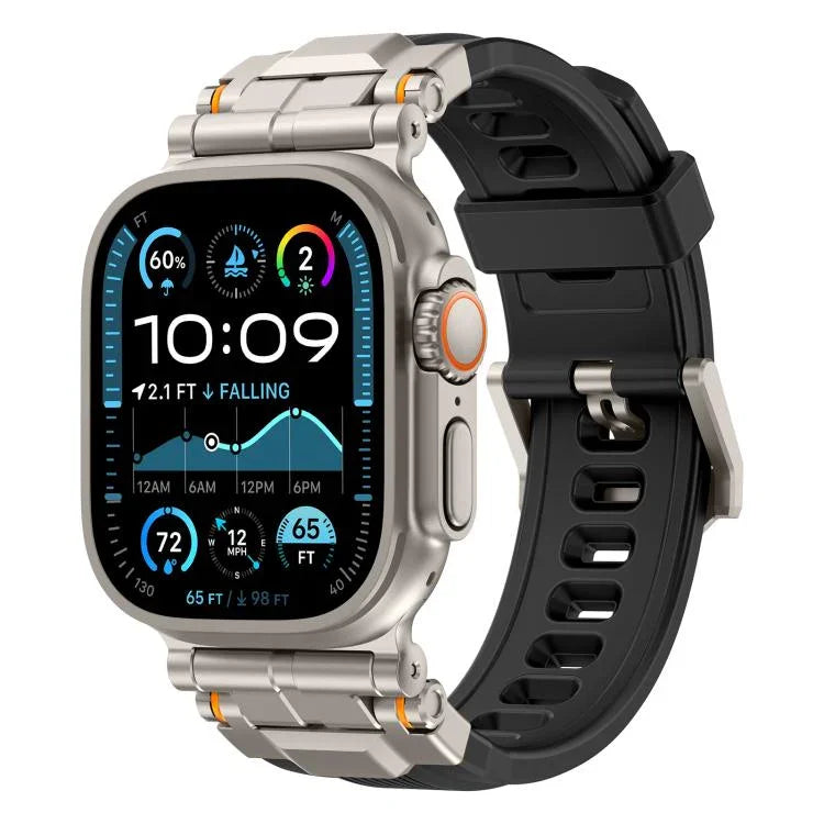 合金コネクター シリコンウォッチストラップ Apple Watch 46mm / 49mm / 45mm / 44mm用