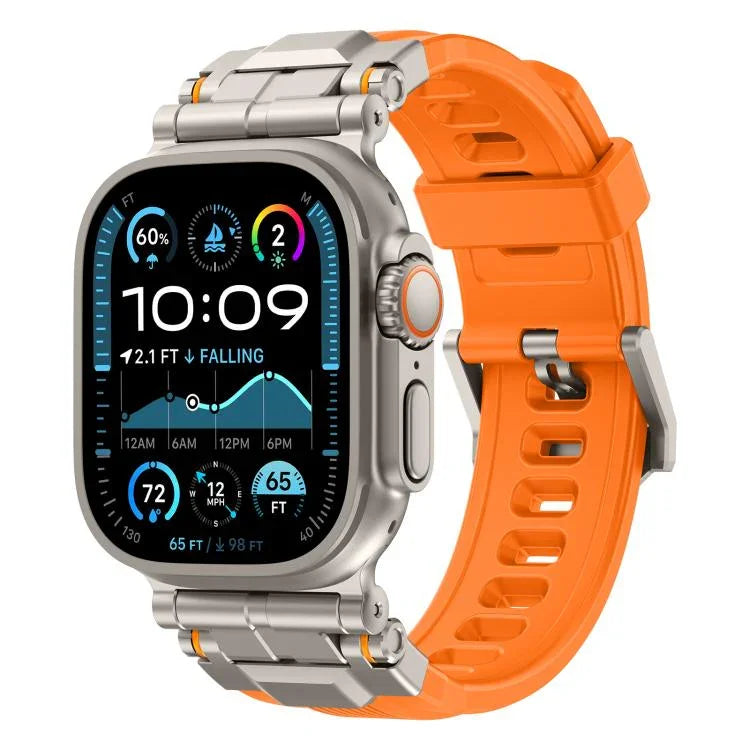 合金コネクター シリコンウォッチストラップ Apple Watch 46mm / 49mm / 45mm / 44mm用