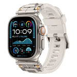 合金コネクター シリコンウォッチストラップ Apple Watch 46mm / 49mm / 45mm / 44mm用