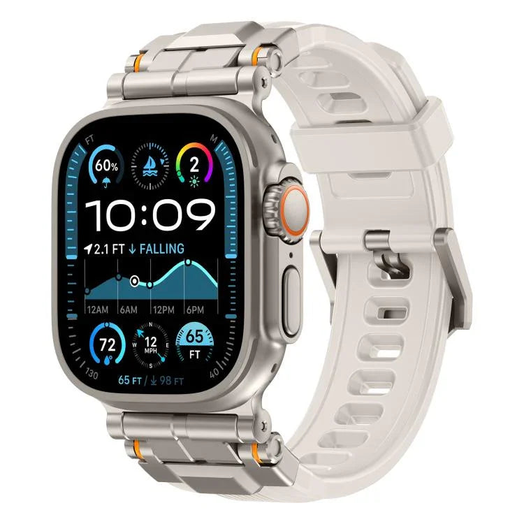 合金コネクター シリコンウォッチストラップ Apple Watch 46mm / 49mm / 45mm / 44mm用