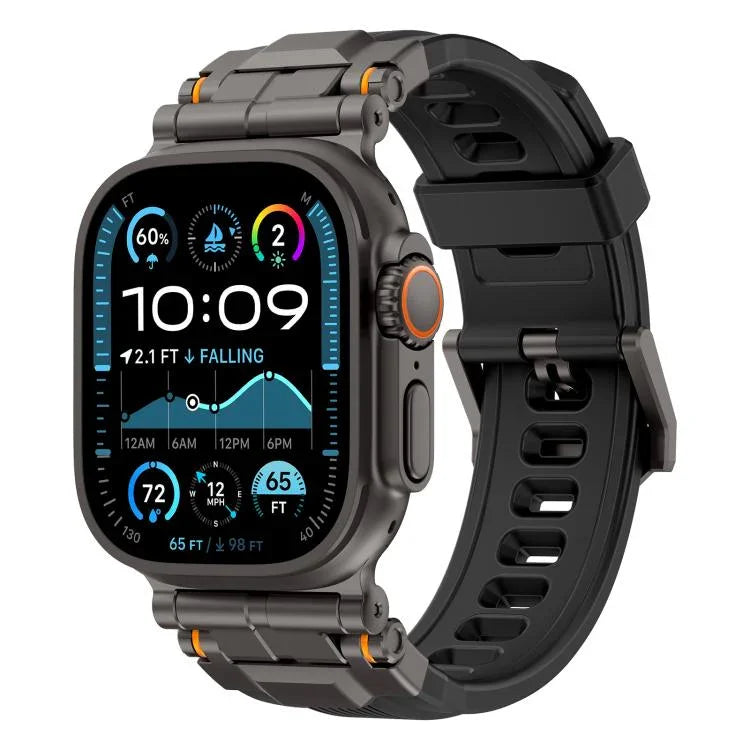 合金コネクター シリコンウォッチストラップ Apple Watch 46mm / 49mm / 45mm / 44mm用