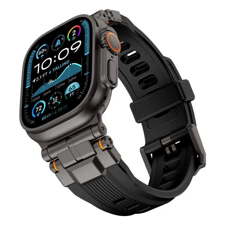 合金コネクター シリコンウォッチストラップ Apple Watch 46mm / 49mm / 45mm / 44mm用