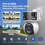 SriHome SH055B 8MP HD マルチレンズ 超広角 パノラマ PTZ ドームカメラ、SH055B