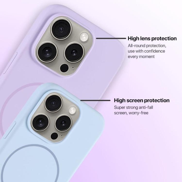 Large Hole Camera MagSafe Liquid Silicone Full Coverage Phone Case, For iPhone 13 Pro Max, For iPhone 13 Pro, For iPhone 13, For iPhone 12