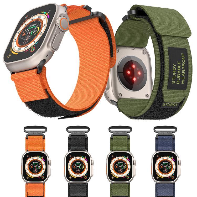 Kalebol シンプル2セクション ナイロンストラップ Apple Watch 46mm / 49mm / 45mm / 44mm用、Apple Watch 42mm / 41mm / 40mm / 38mm用