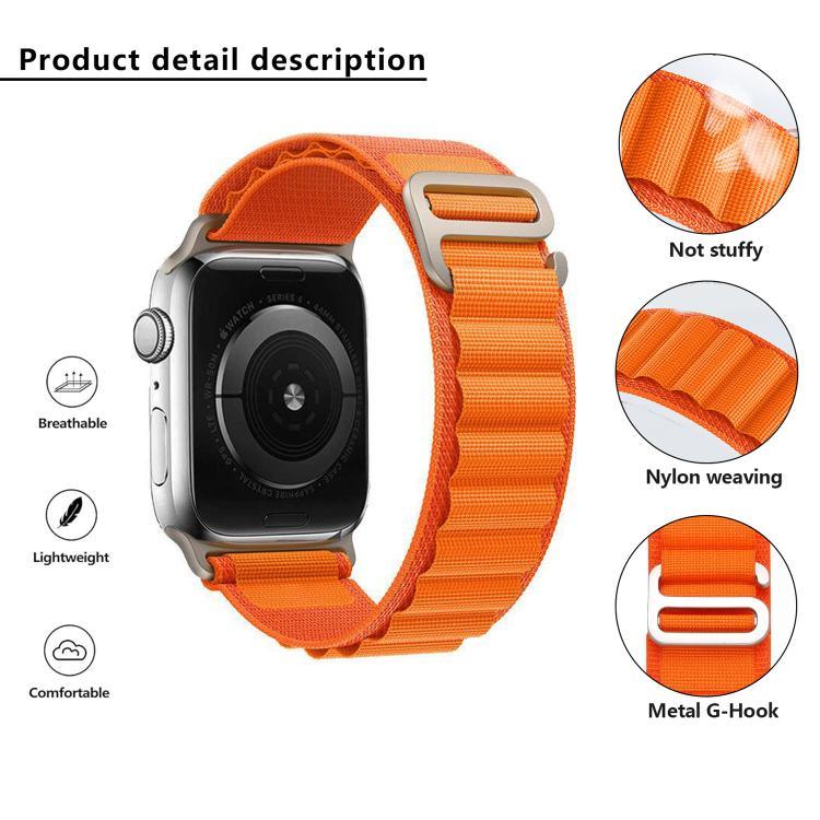 Kalebol アライン ナイロンループウォッチバンド Apple Watch 46mm / 49mm / 45mm / 44mm用、Apple Watch 42mm / 41mm / 40mm / 38mm用