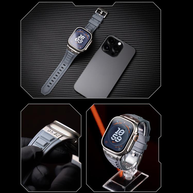 Kalebol 高伸縮シリコンアーマーウォッチバンド Apple Watch 46mm / 49mm / 45mm / 44mm用