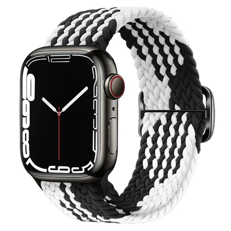 Kalebol 8バックル ナイロン編みウォッチバンド Apple Watch 46mm / 49mm / 45mm / 44mm用、Apple Watch 42mm / 41mm / 40mm / 38mm用