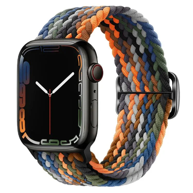Kalebol 8バックル ナイロン編みウォッチバンド Apple Watch 46mm / 49mm / 45mm / 44mm用、Apple Watch 42mm / 41mm / 40mm / 38mm用