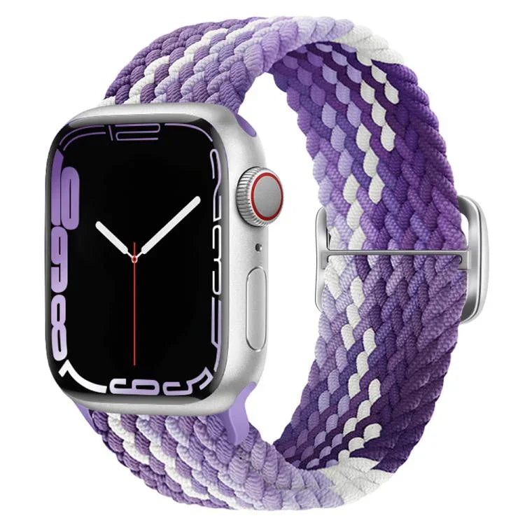 Kalebol 8バックル ナイロン編みウォッチバンド Apple Watch 46mm / 49mm / 45mm / 44mm用、Apple Watch 42mm / 41mm / 40mm / 38mm用