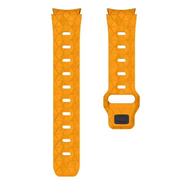 Kalebol サッカーパターン リバースバックル シリコンストラップ、Samsung Galaxy Watch 4 / 5 / 6 用