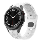 Kalebol サッカーパターン リバースバックル シリコンストラップ、Samsung Galaxy Watch 4 / 5 / 6 用