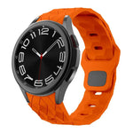 Kalebol サッカーパターン リバースバックル シリコンストラップ、Samsung Galaxy Watch 4 / 5 / 6 用